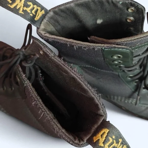 Dr. Martens Dark Olive Lace-Up Combat Boots - Picture 4 of 8